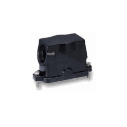 Capot 16B, Aluminium moulé sous pression, acier inoxydable, IP68/IP69K, Sortie horizontale, M25
